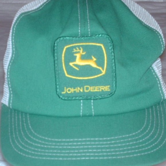 John Deere Accessories Vintage John Deere Green And White Mesh